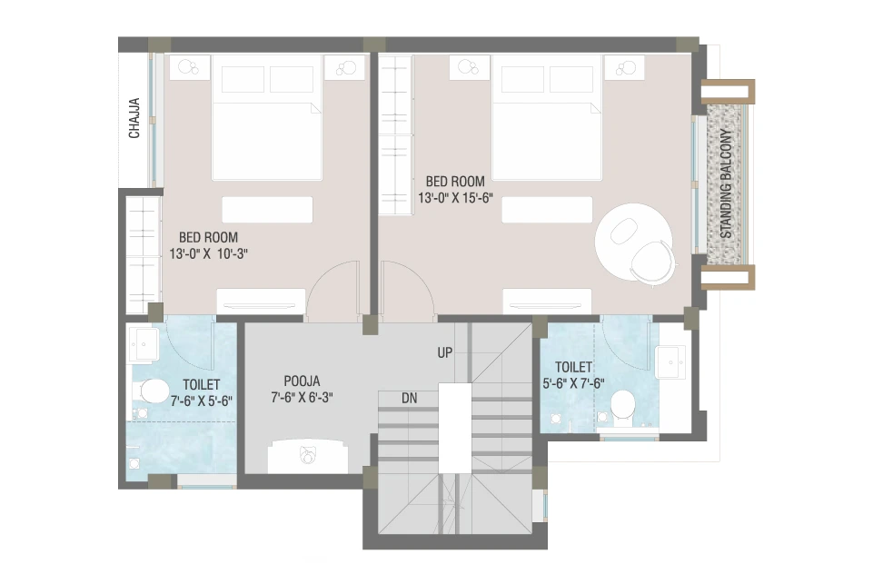 NL Greens First Floor Plan